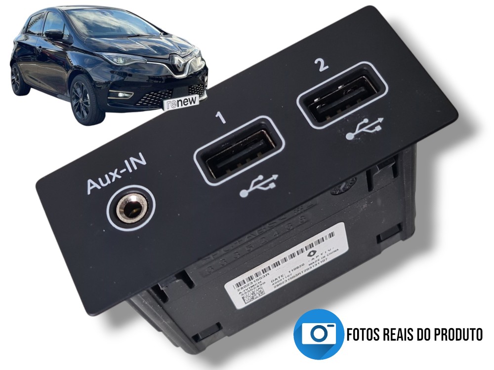 Conector Aux / Usb Multimídia Renault Zoe 2022 280231553r