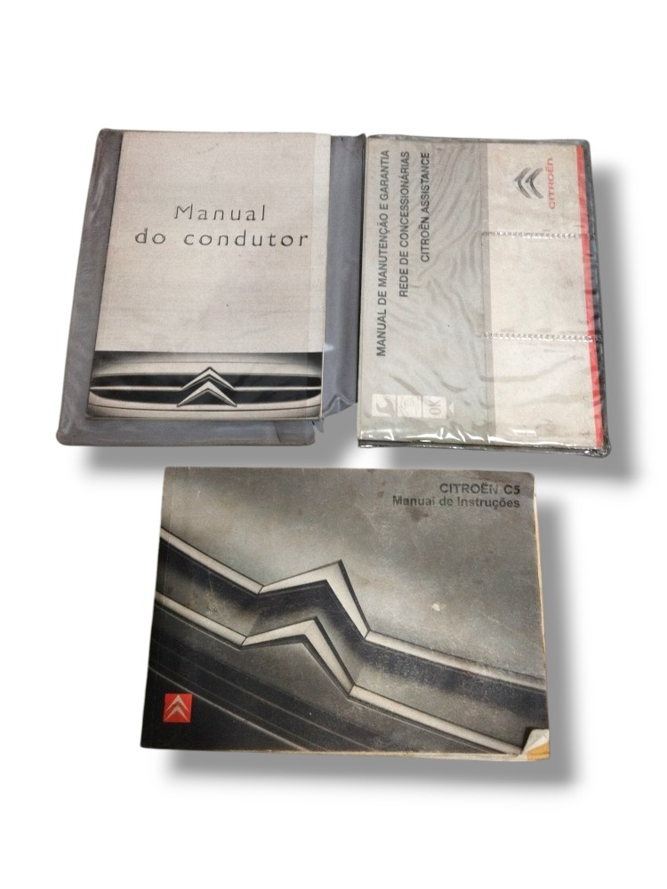 Jogo de manuais do proprietario do Citroen C5 2009 ORIGINAL