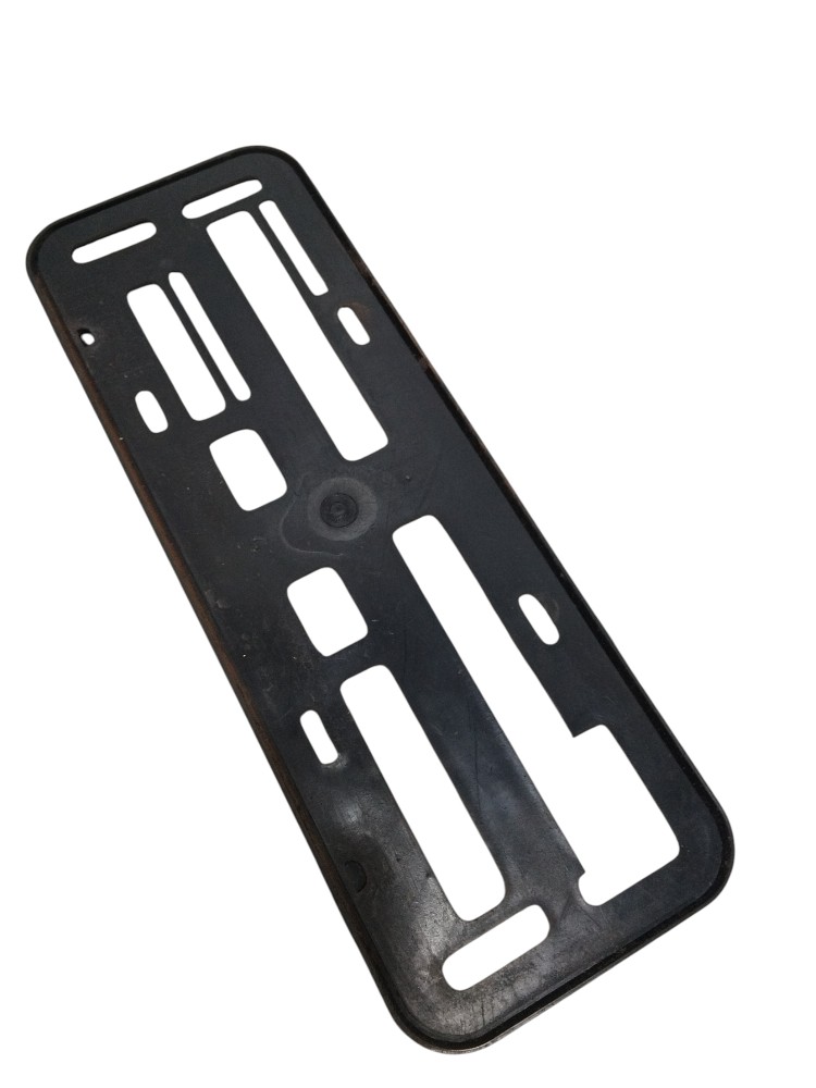 Moldura Suporte Protetor Placa Trasei. Mercedes Cls 500 2005 Preto 4