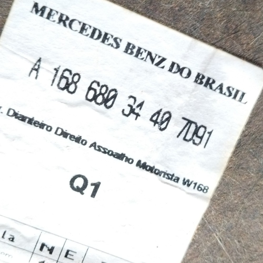 Forro Assoalho Dianteiro Direito Mercedes Classe A 160 2003 11