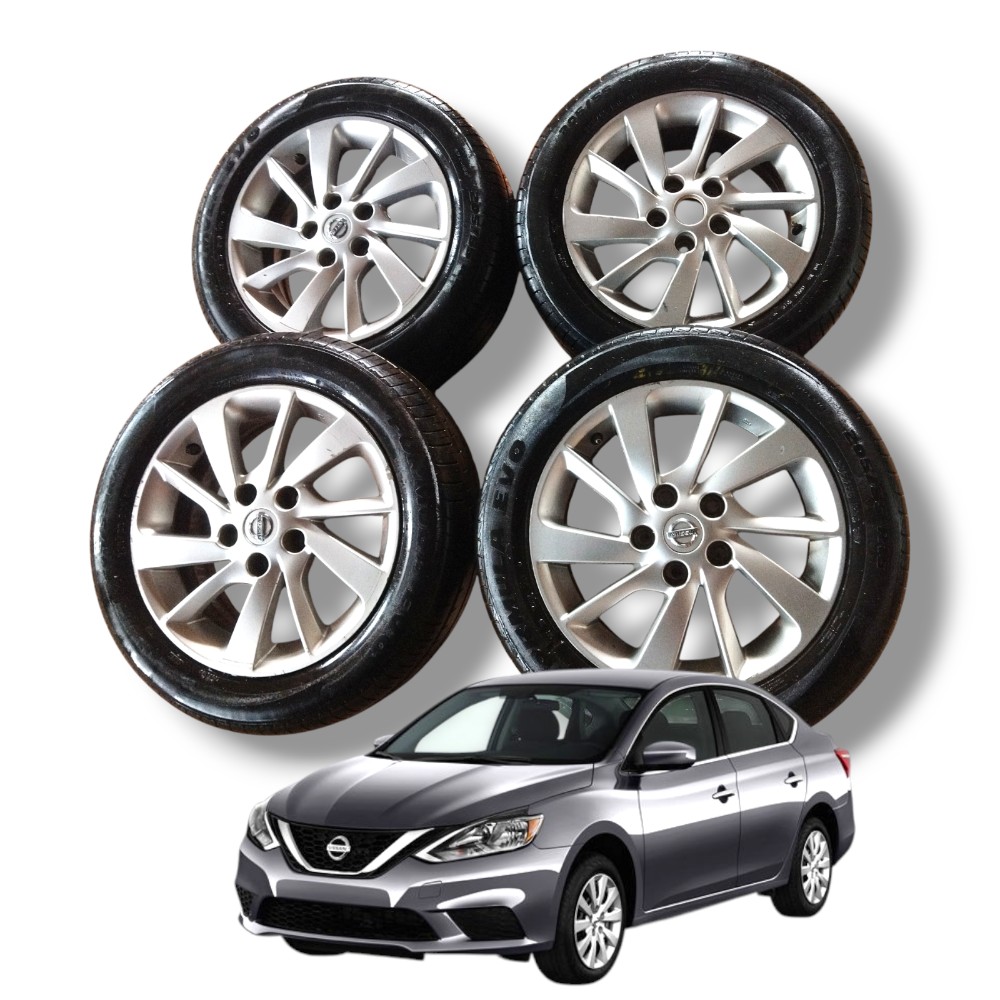 Jogo Roda Liga Leve Aro 16 Original Nissan Sentra Detalhes Prata 1