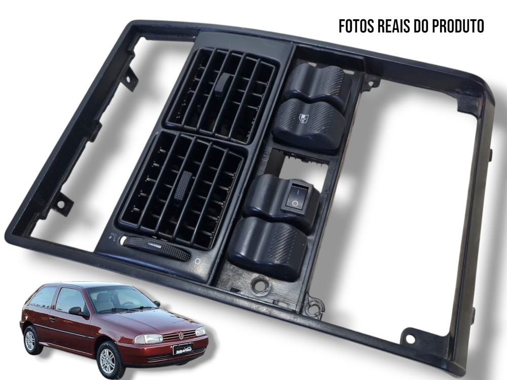 Moldura Difusor Central Ar Painel Vw Gol Parati 1996 A 1998 1