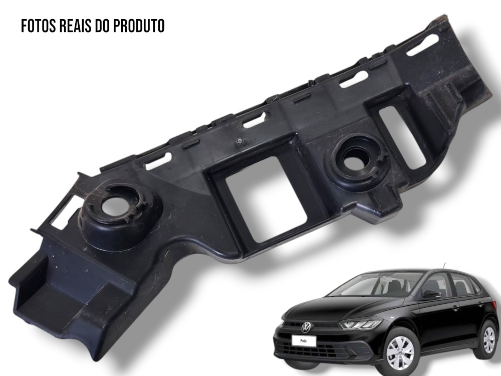 Guia Parachoque Traseiro Suporte Esquerd Vw Polo 2021 A 2024 1