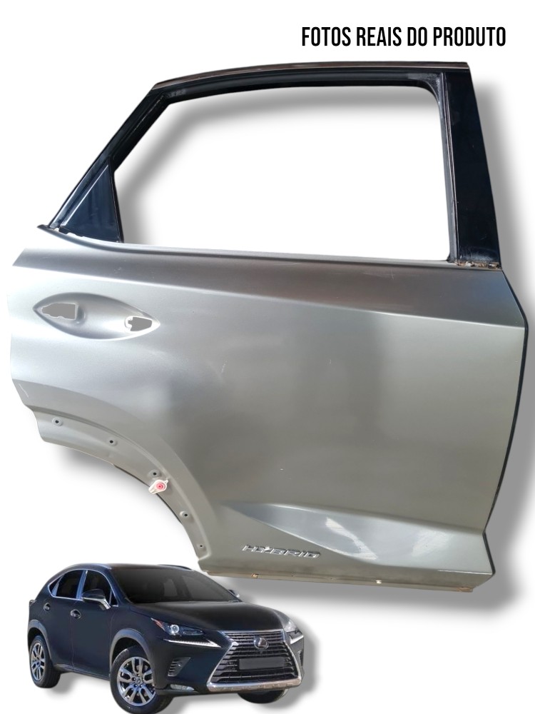 Porta Traseira Direita Lexus Nx 300h Ano 2019 Original Traseira Direito Prata
