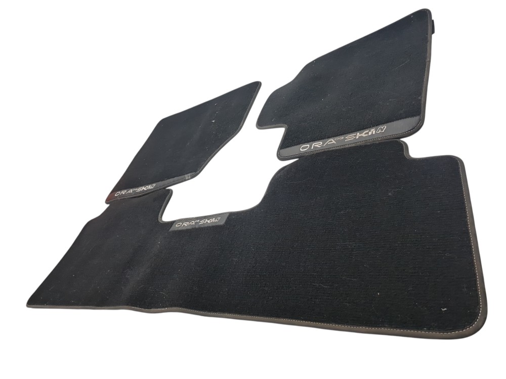 Kit 3 Tapetes Internos Gwm Ora Skin 03 2023 2024 Original Preto 3