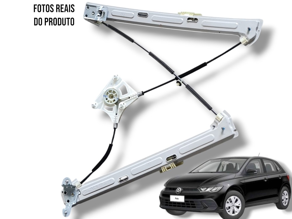 Máquina Vidro Dianteiro Esquerdo Vw Polo Nivus 204 Original 1
