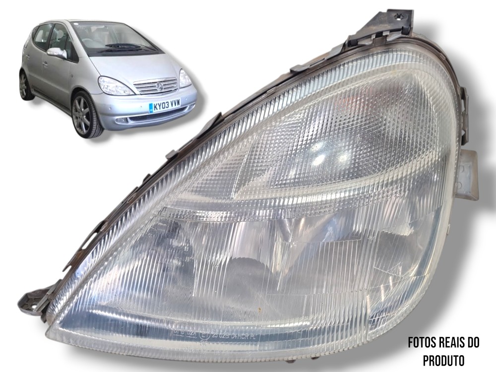 Farol Mercedes Classe A160 1999 A 2004 Detalhe Esquerdo/motorista 1