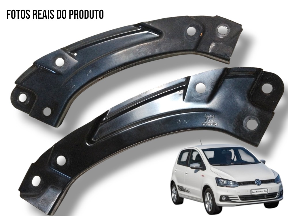 Par Suportes De Farol Vw/novo Fox Cl Mb 2016 5z0.805.931 1
