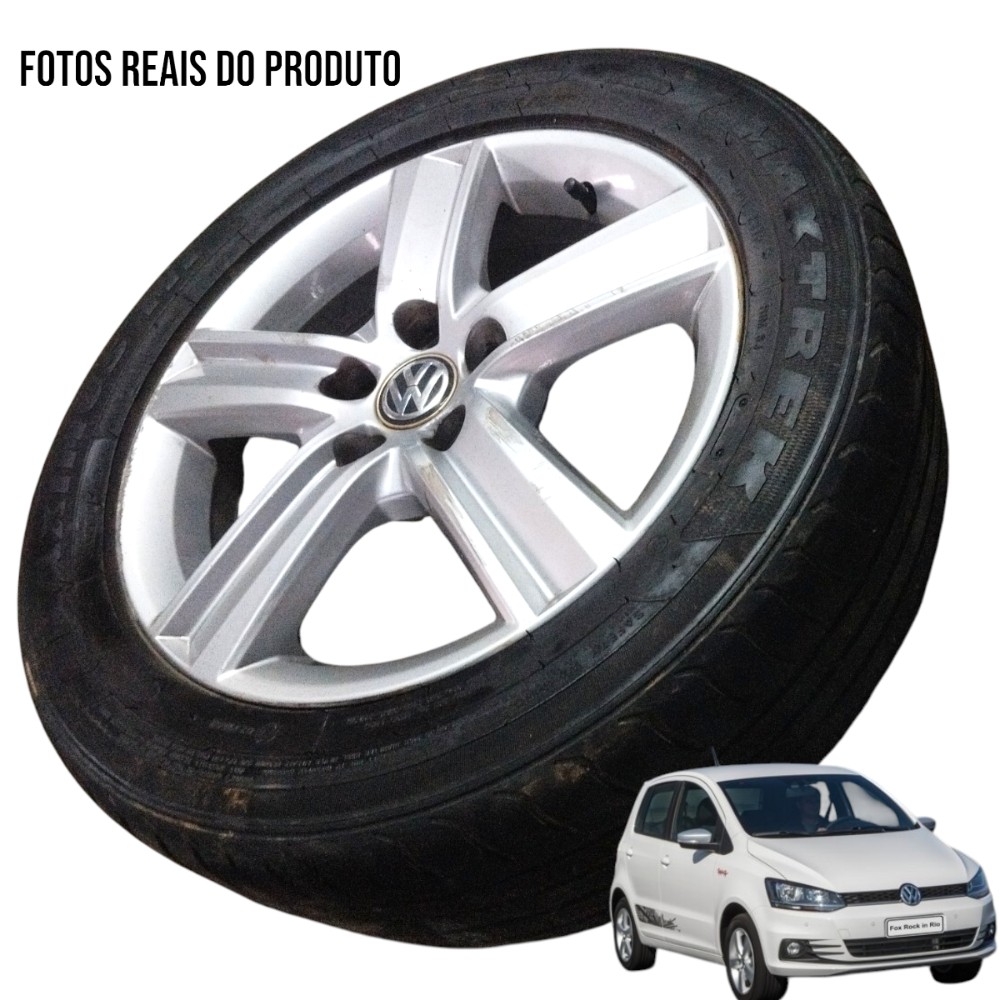 Pneu Com Roda 195/55r15 Vw/novo Fox Cl Mb 2016 Original
