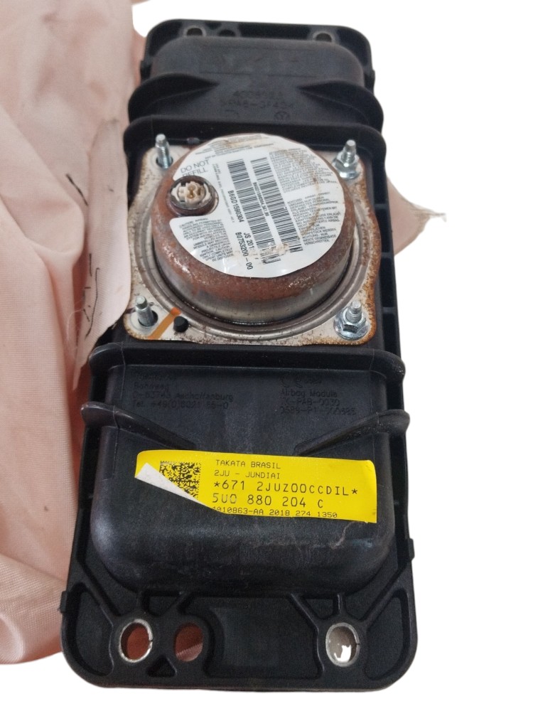 Bolsa airbag passageiro acionado Volkswagen 5u0880204c 5