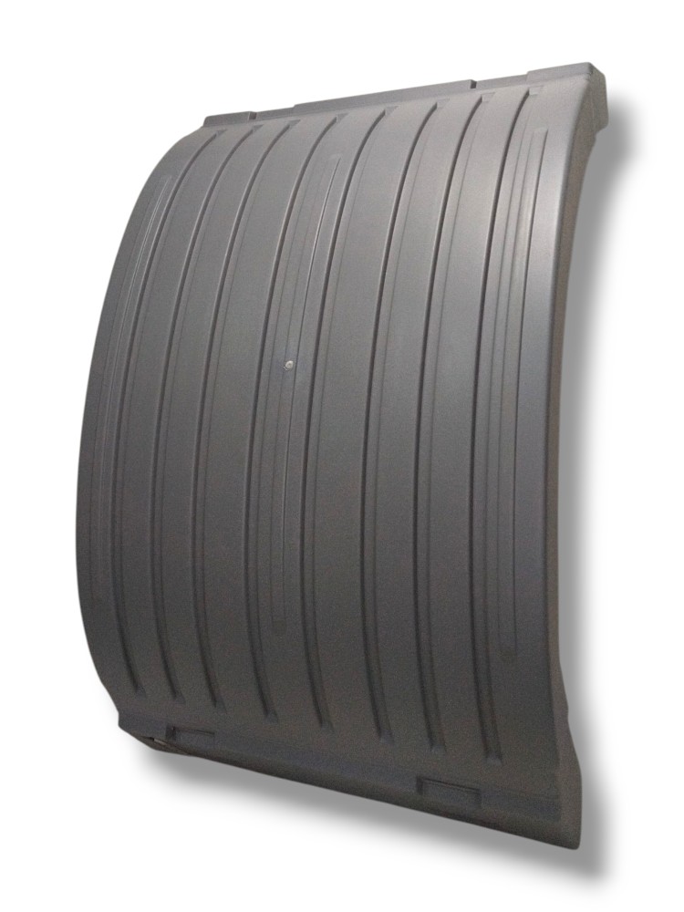 Paralama Tração Superior Central Mb Axor M300741 Com Detalhe Cinza