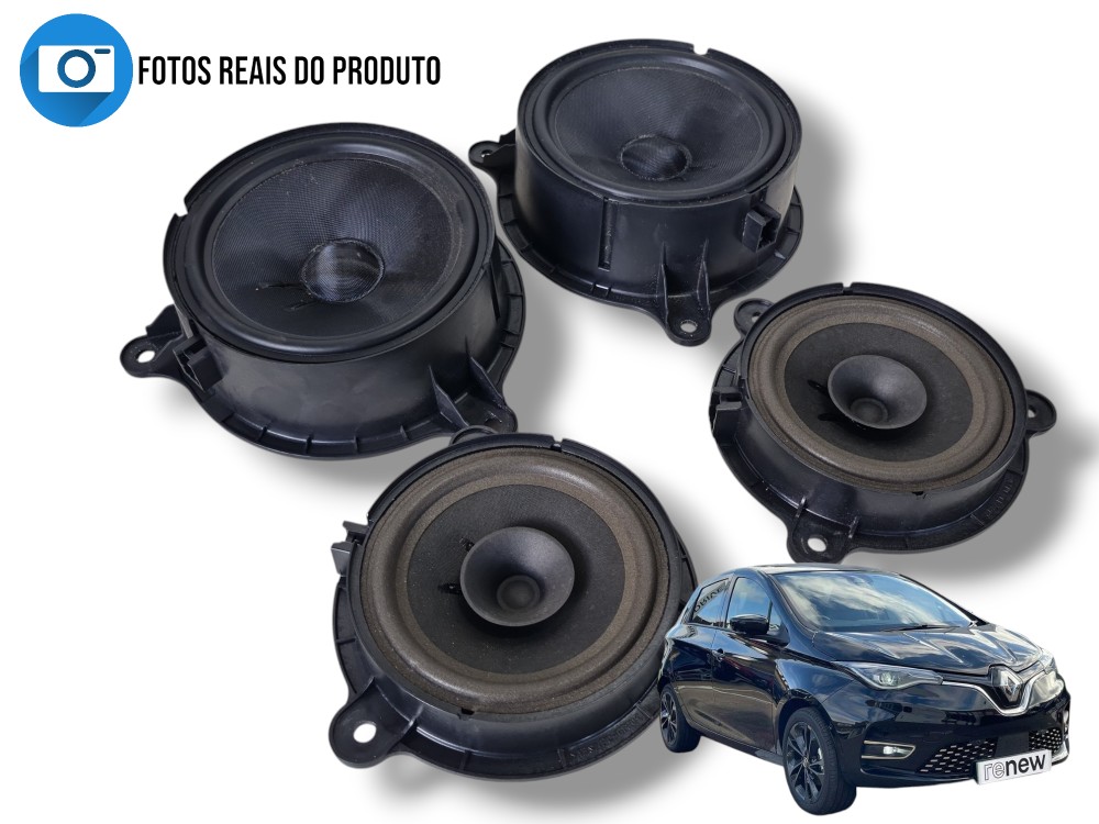 Jogo De Alto-falante Renault Zoe 2022 281441333r 281444522r Preto 1