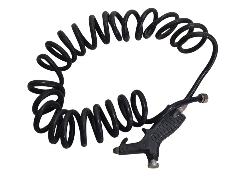 Kit Mangueira Espiral De 3 Metros   Bico Soprador Schweers 6