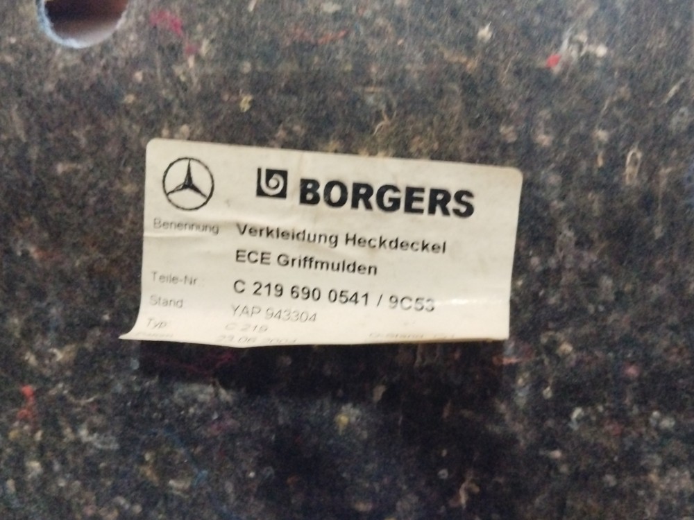 Acabamento Do Porta-malas Mercedes Cls 500 2005 C2196900541 6