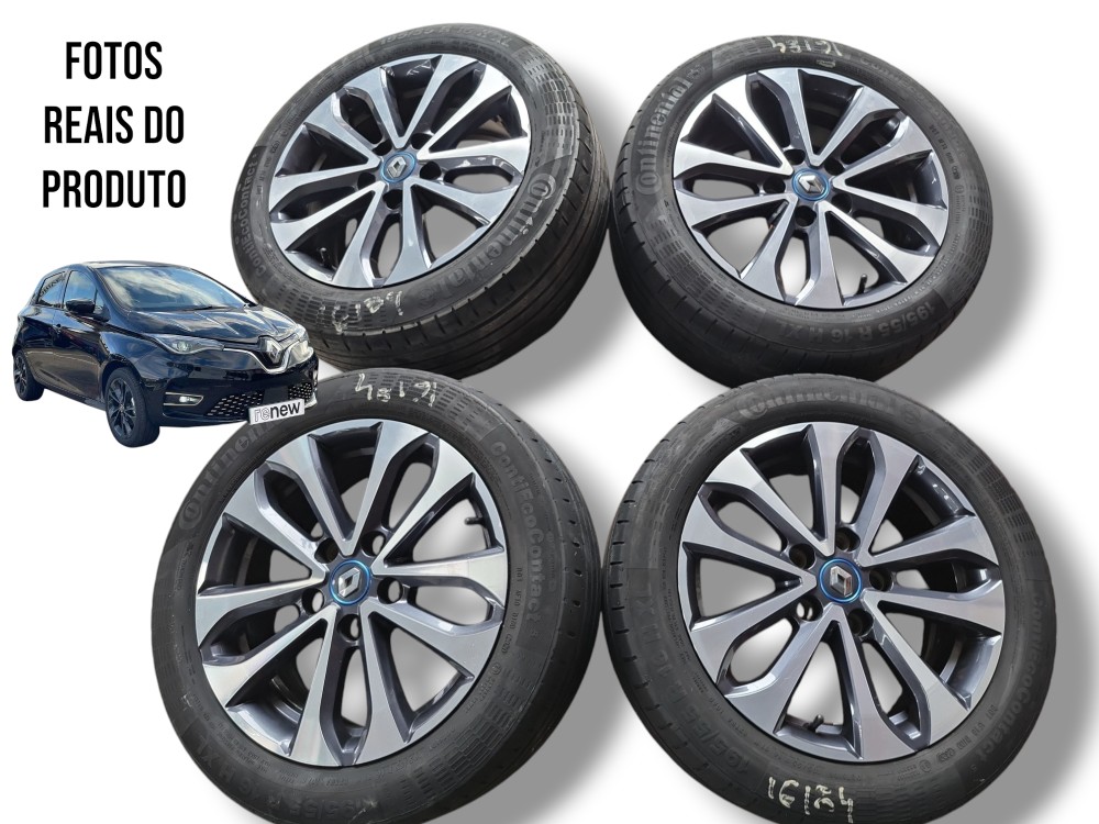 Jogo De Rodas Renault Zoe 2022 Original 195/55 R16 Aro 16