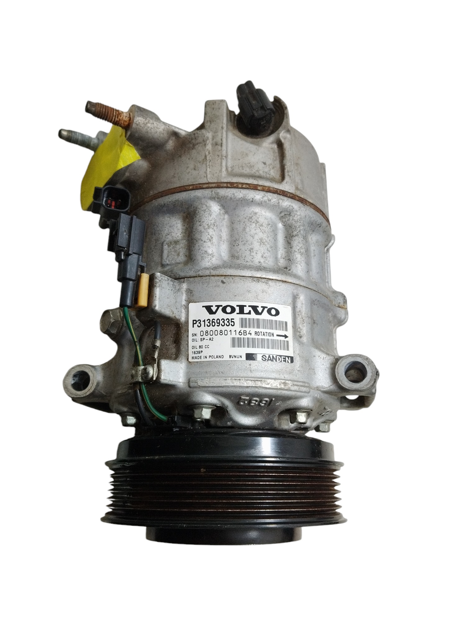 Compressor Ar Condicionado Volvo Xc90 D5 Codigo 31369335 1