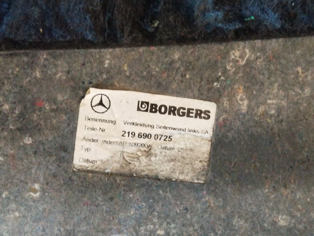 Forro Lateral Direita Porta Malas Mercedes Cls 500 2005 2006 7