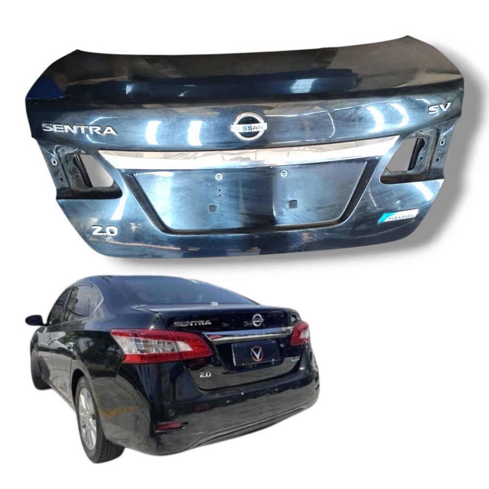 Tampa Traseira Porta Malas Nissan Sentra 2.0 2016 Original Preto 1