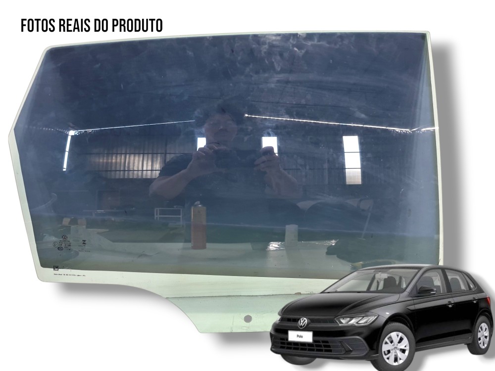 Vidro Porta Traseira Direita Vw Polo 2024 Original 1