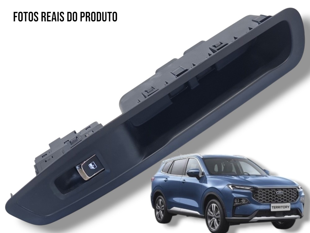 Moldura E Botão Comando Vidro Tras Dir Ford Territory 2025 2