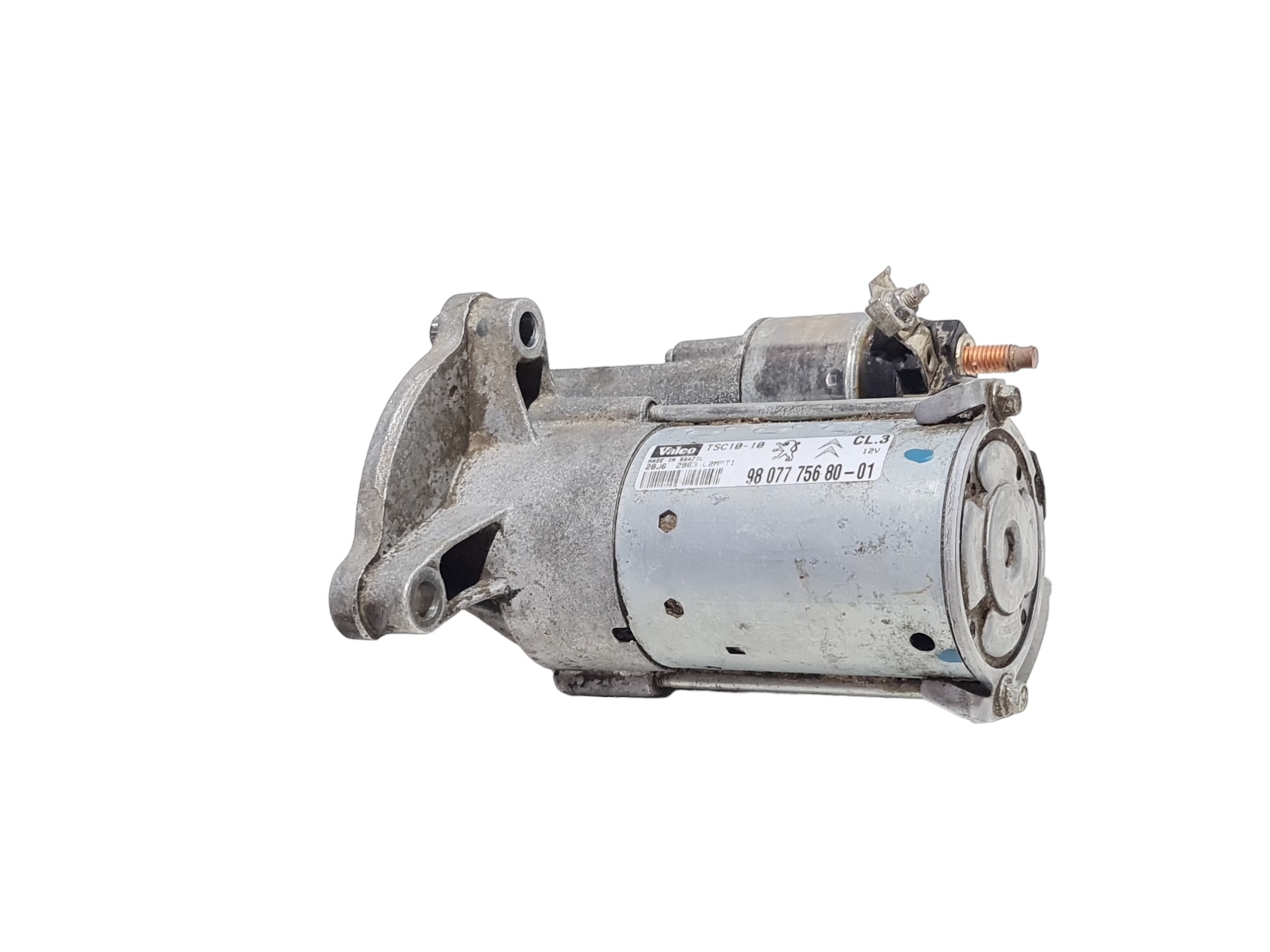 Motor Partida Citroën C3 2017 Original Cod 980777568001 4