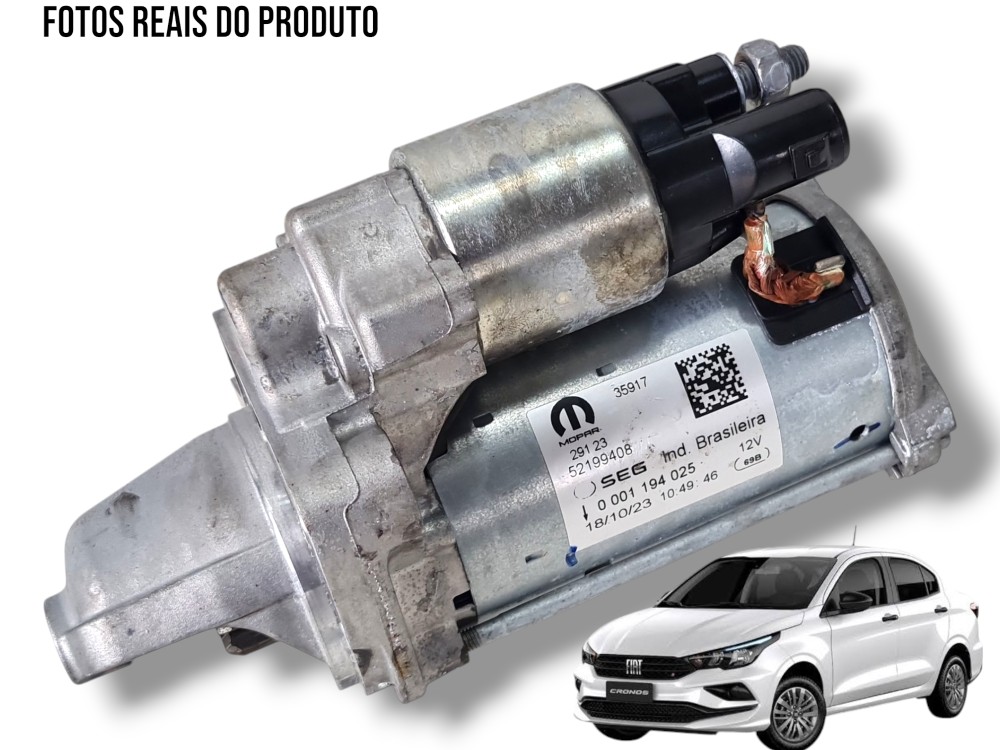 Motor Partida 1.0 1.3 Fiat Cronos Argo Pulse 2021 A 2024 1