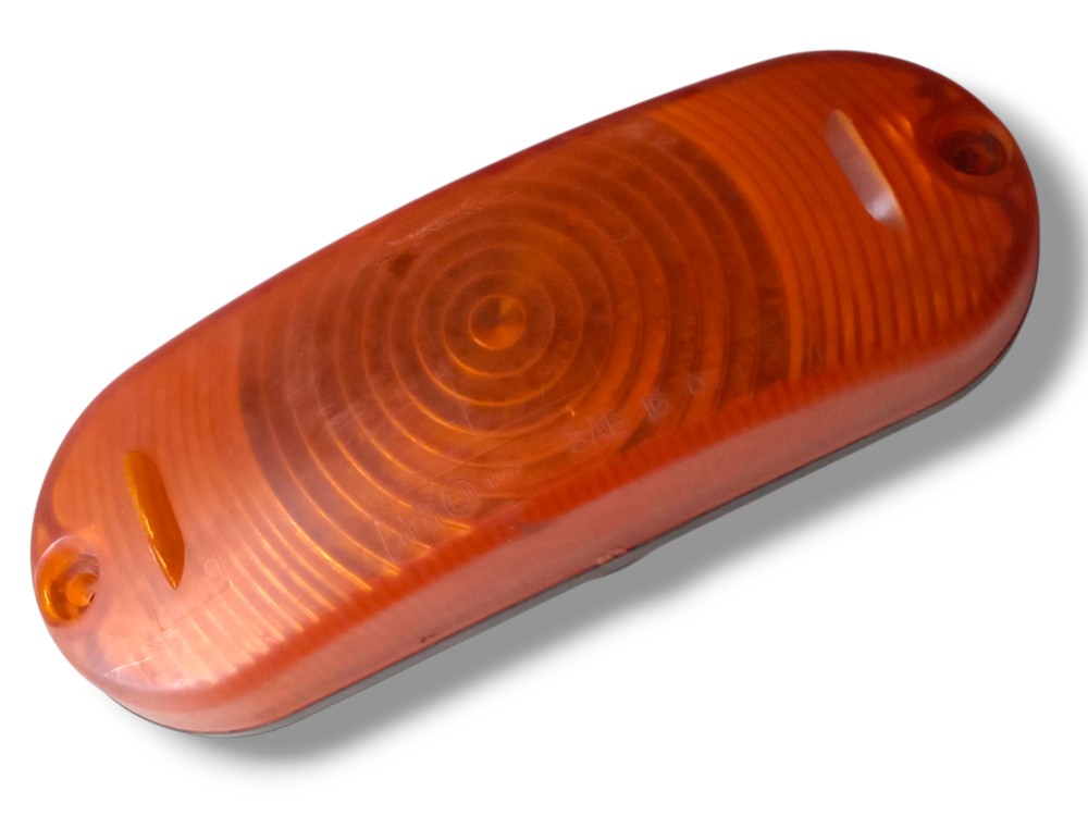 Lente Pisca Lateral Esquerdo Colheitadeira Case Original Laranja