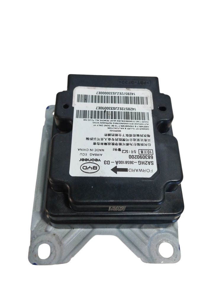 Módulo D controle Airbag Ecu Byd Song Pro 2025 SA2HG3658100A 3