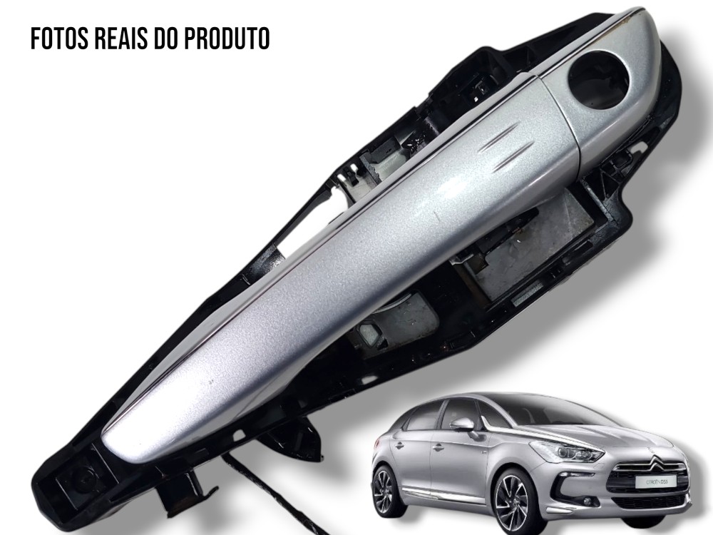 Maçaneta Externa Dianteira Esquerda Citroen Ds5 2015  Prata Dianteira 1