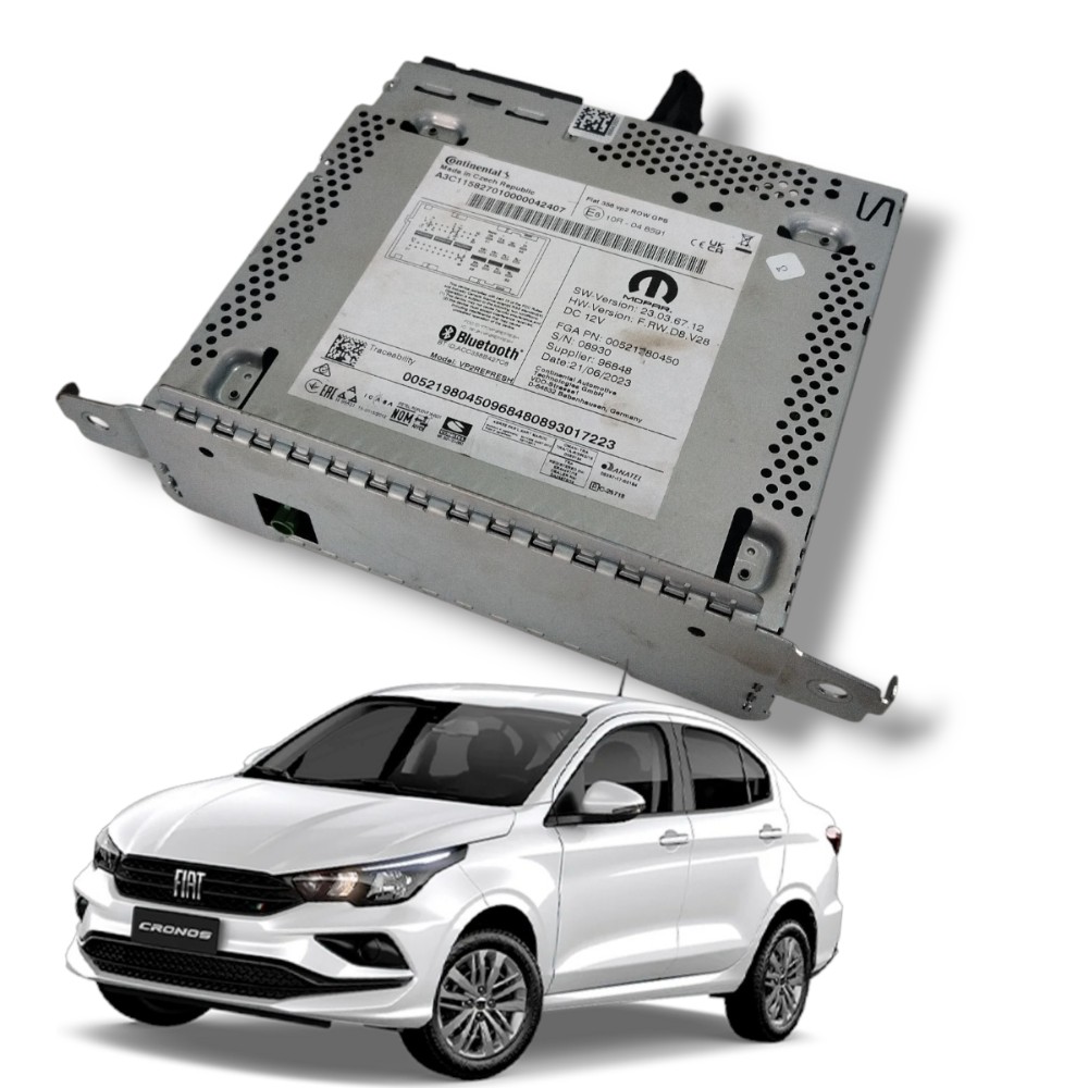 Módulo Multimídia Fiat Cronos 2024 Original 00521980450 1