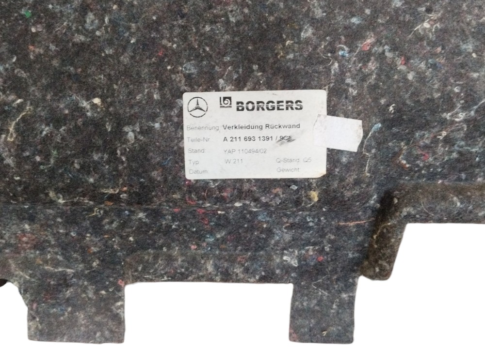 Forro Carpete Porta Malas Mercedes CLS 500 2005 A2116831391 6