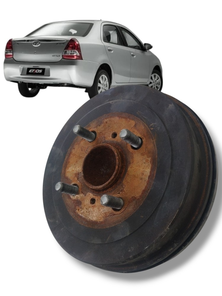 Cubo freio traseiro esquerdo Toyota Etios 2018 original 1
