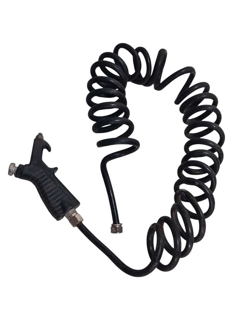 Kit Mangueira Espiral De 3 Metros   Bico Soprador Schweers 4