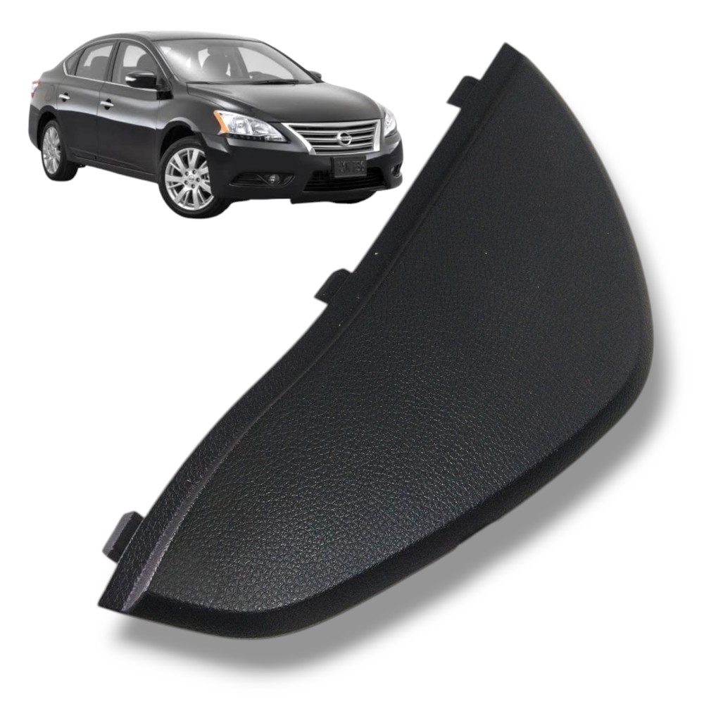 Acabamento Tampa Esquerda Painel Nissan Sentra 2016 Original Preto 1