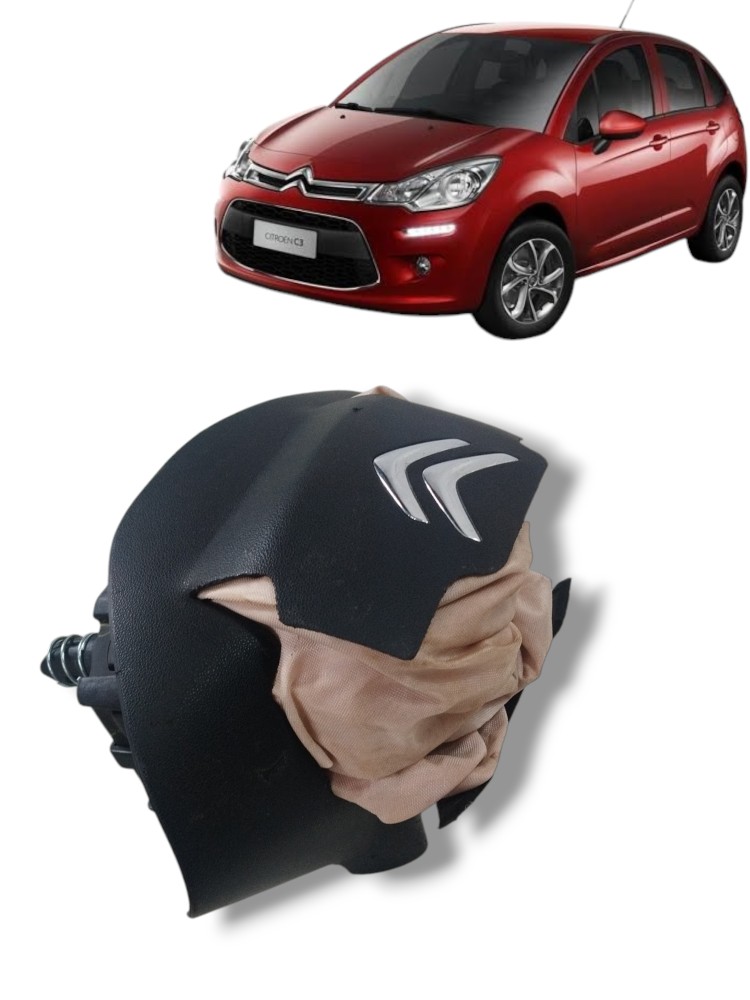 Airbag volante acionado Citroen c3 original 15301f0101
