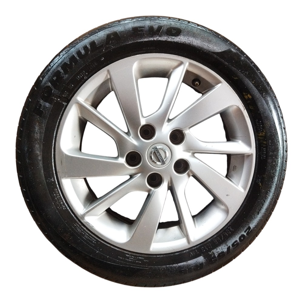 Jogo Roda Liga Leve Aro 16 Original Nissan Sentra Detalhes Prata 3