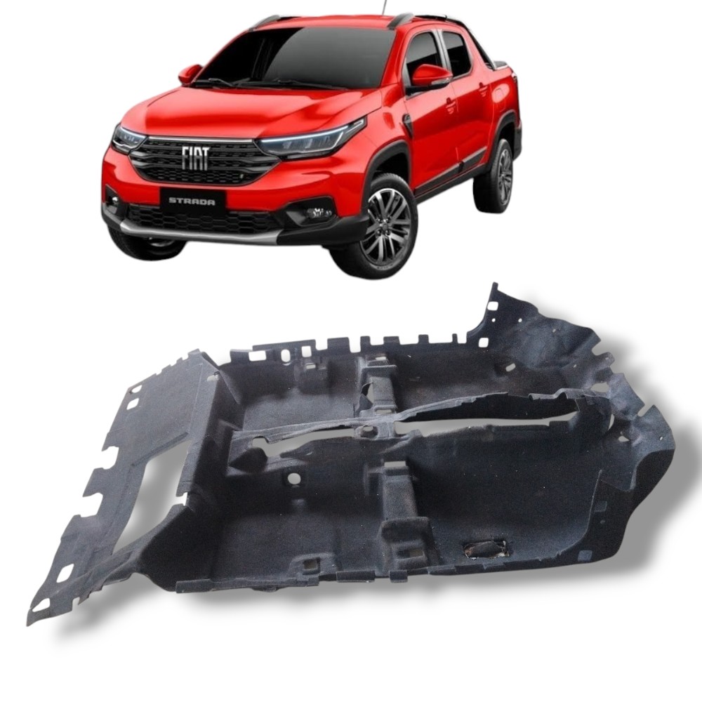 Carpete Forro Assoalho Fiat Strada 2023 Cab Dupla Original 1
