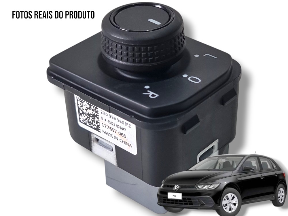 Comando Botão Retrovisor Ajuste Fox Vw Virtus 2019 A 2024 1