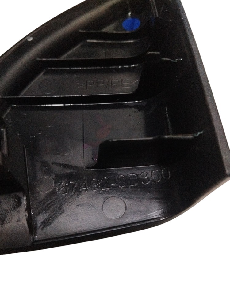 Moldura retrovisor interno Toyota yaris 67492-0D350 5
