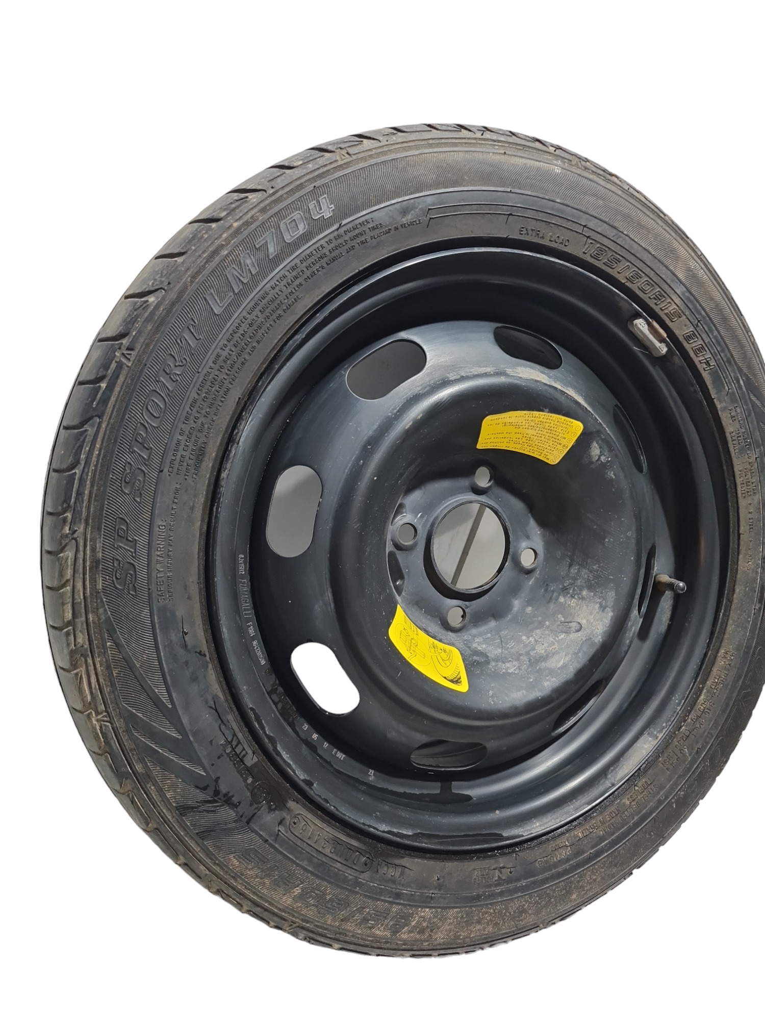 Roda Estepe Pneu 185/60 R15 Peugeot 207 2013 Cod 964320258 2