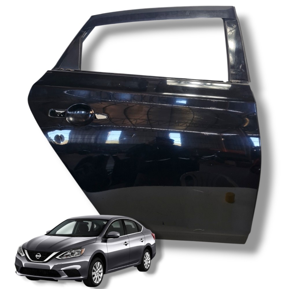 Porta Traseira Direita Nissan Sentra 2016 Original Detalhes Traseira Direita Preto 1