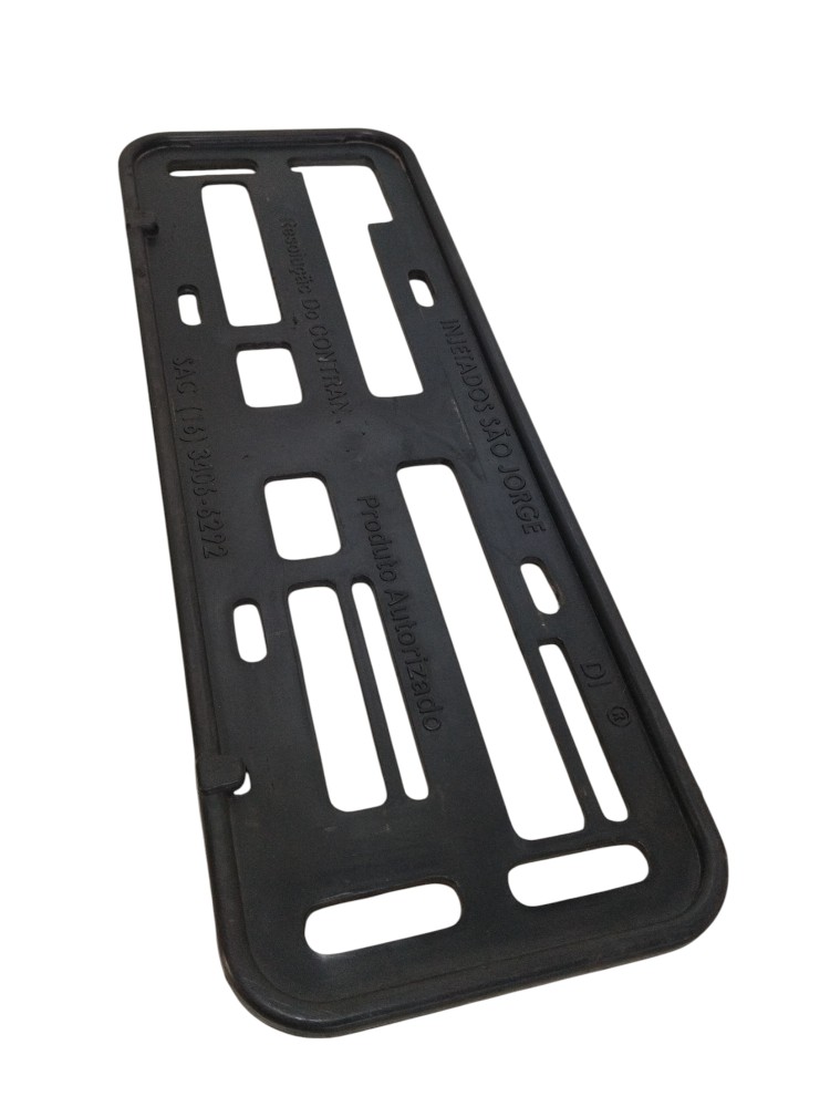 Moldura Suporte Protetor Placa Trasei. Mercedes Cls 500 2005 Preto 2
