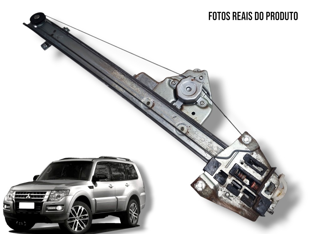 Máquina Vidro Dianteiro Direito Mitsubish Pajero 2008 A 2017 1