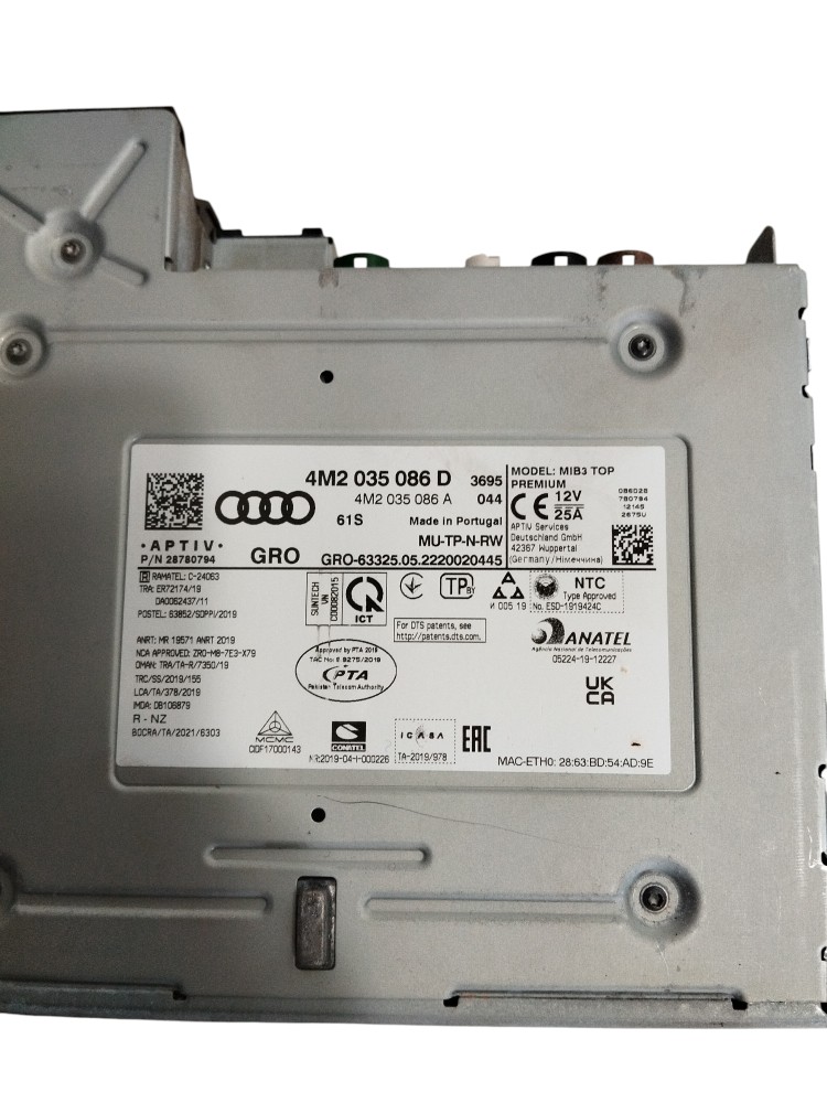 Módulo Radio Multimídia Audi Etron Elétrico 2022 Original 5