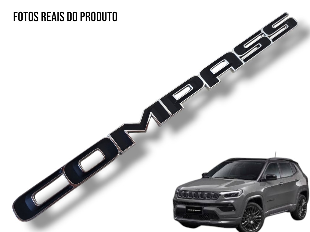 Emblema Letreiro Porta Malas Jeep Compass 2023 Original 1