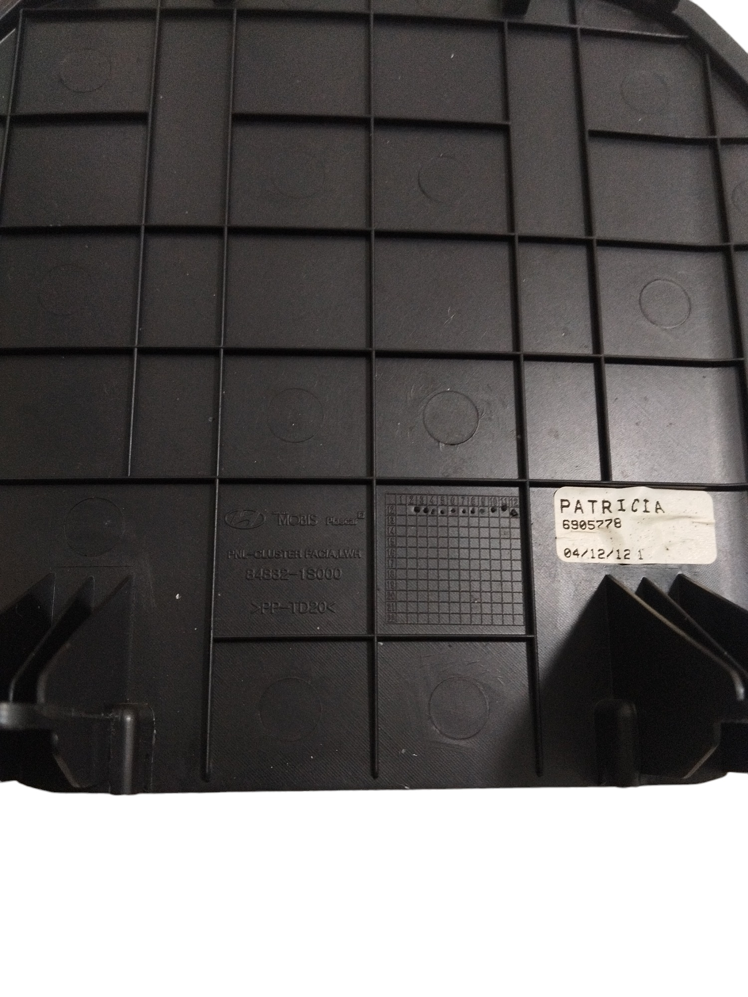 Moldura Inferior Capa Painel Instrumentos Hyundai Hb20 Orig 3