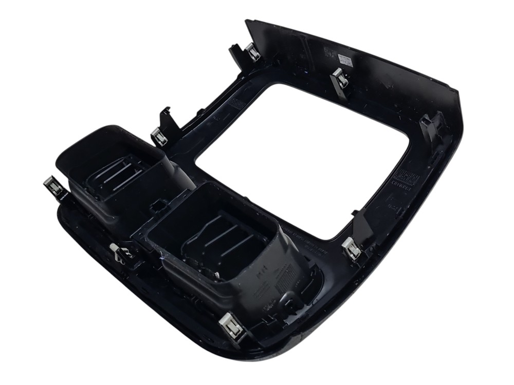 Moldura painel acabamento central Renault logan ano 2013 3