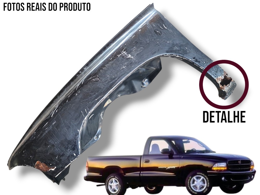 Paralama Dianteiro Esquerdo Dodge Dakota 1999 Detalhe 1