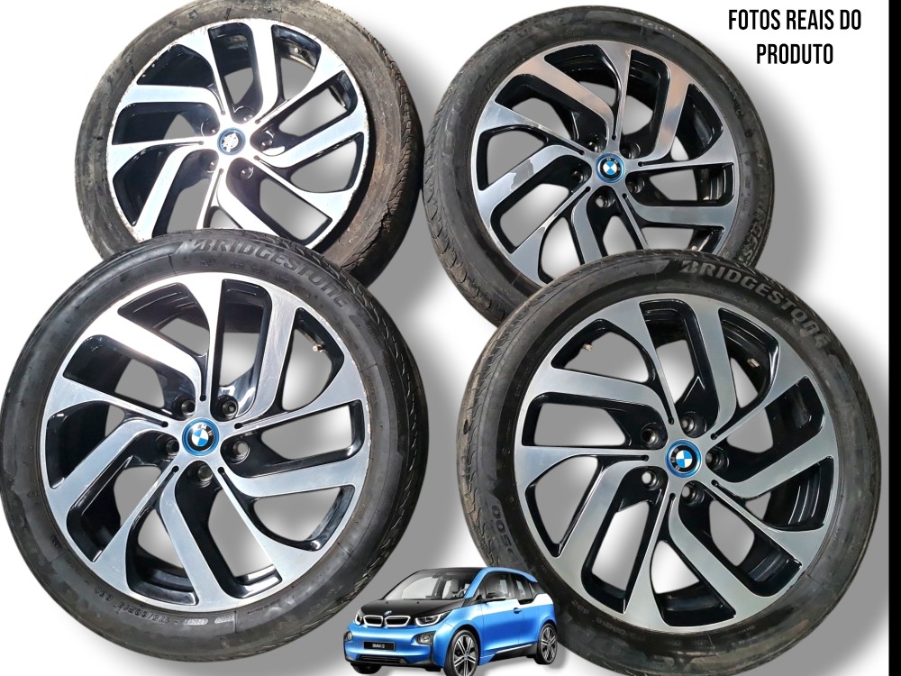 Jogo De Rodas Aro 19 2x 175/60 2x 155/70 Bmw I3 2022 5×112