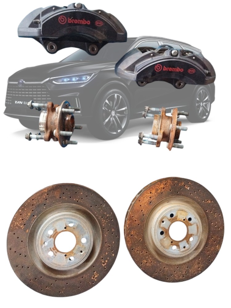 Kit freio pinça brembo original completo  byd tan 2023 1